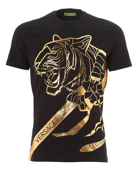 versace gold foil shirt|Versace collection men shirt black.